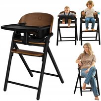 Krzesełko do karmienia drewniane 3w1 dla dzieci wielofuncyjne Lionelo Celia
