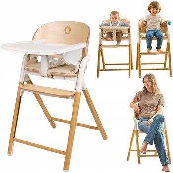 Krzesełko do karmienia drewniane 3w1 dla dzieci wielofuncyjne Lionelo Celia - Lionelo