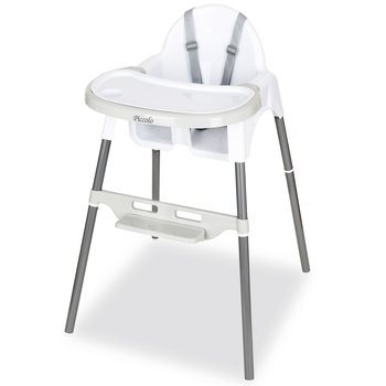 Krzesełko do karmienia, Jasny Szary/ Piccolo - Piccolo