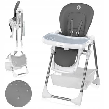 KRZESEŁKO DO KARMIENIA REGULOWANE SKŁADANE Z PASAMI LIONELO LINN PLUS - Lionelo