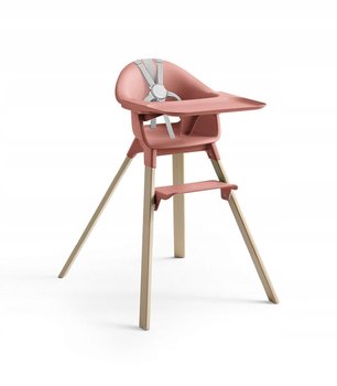 Krzesełko do karmienia Stokke Clikk Sunny Coral + Torba podróżna - Stokke