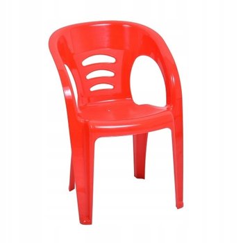 Krzesełko dziecięce fotelik dla dzieci stołek dziecięcy krzesło dla dzieci czerwone - OŁER