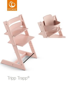 Krzesełko Stokke Tripp Trapp Serene Pink + Baby Set - Stokke