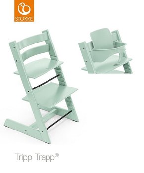 Krzesełko Stokke Tripp Trapp Soft Mint + Baby Set - Stokke