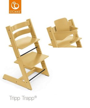 Krzesełko Stokke Tripp Trapp Sunflower Yellow + Baby Set - Stokke