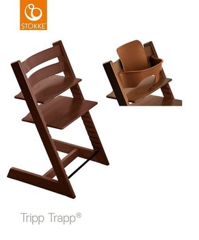Krzesełko Stokke Tripp Trapp Walnut Brown + Baby Set - Stokke