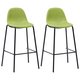 Krzesła barowe vidaXL, 2 szt., zielone - vidaXL