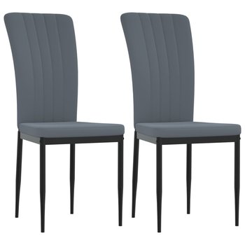 Krzesła do jadalni aksamitne, ciemnoszare, 42x57,5 / AAALOE - Inny producent