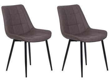Krzesła do jadalni BELIANI Melrose, ciemnobrązowo-czarny, 82x42x51 cm, 2 szt. - Beliani