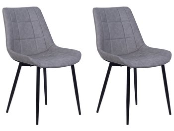 Krzesła do jadalni BELIANI Melrose, szaro-czarne, 82x42x51 cm, 2 szt. - Beliani