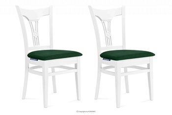 Krzesła do jadalni glamour butelkowa zieleń 2szt TILU Konsimo - Konsimo