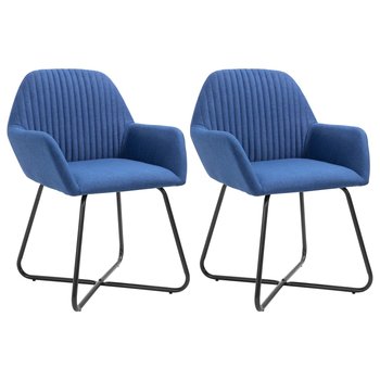 Krzesła do jadalni vidaXL, niebieskie, 2 szt.  - vidaXL