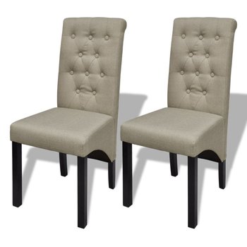 Krzesła kuchenne VIDAXL, beżowe, 42x55,5x95 cm, 2 szt. - vidaXL