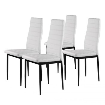 Krzesła MODERNHOME Prestige, białe, 98x42x42 cm, 4 szt. - Modernhome