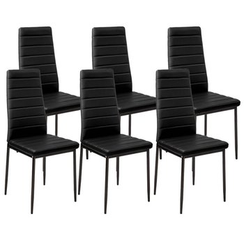 Krzesła Nicea czarne 6 sztuk - BMDesign