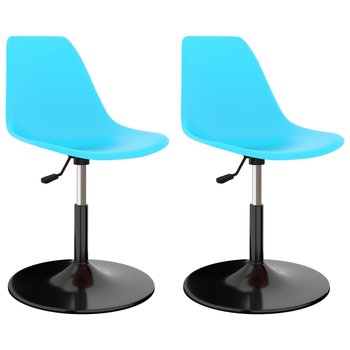 Krzesła obrotowe do jadalni, niebieskie, 45x55x73- - Zakito Europe