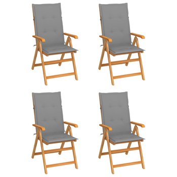 Krzesła ogrodowe drewniane, teak, 57x71,5x109 cm, - Zakito
