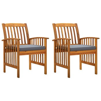 Krzesła ogrodowe drewniane z poduszkami - Akacja, - Zakito Europe