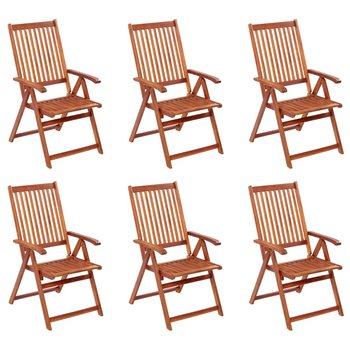 Krzesła ogrodowe składane VIDAXL, 57x69,111 cm, 6 szt. - vidaXL