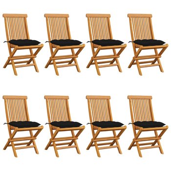 Krzesła ogrodowe tekowe z poduszkami - 47x60x89 cm - Zakito Europe