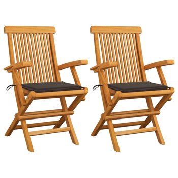Krzesła ogrodowe VIDAXL, brązowo-taupe, 55x60x89 cm, 2 szt.  - vidaXL