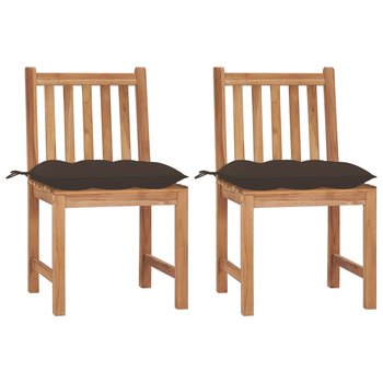 Krzesła ogrodowe z drewna tekowego 50x53x90 cm, ta - Zakito Europe