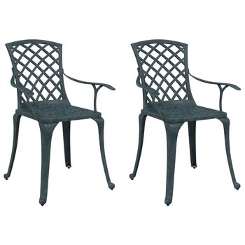 Krzesła ogrodowe z odlewanego aluminium 93x61x60,5 - Zakito