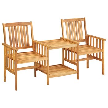 Krzesła ogrodowe ze stolikiem VIDAXL, akacja, brązowe, 92x159x61 - vidaXL