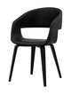 Krzesło ACTONA Nova II, czarne, 49,5x52,5x77 cm - Actona