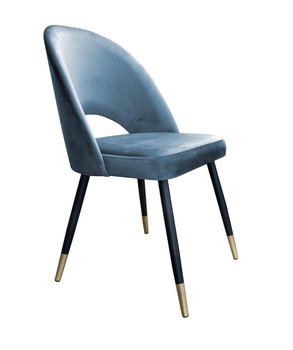 Krzesło ATOS Polo BL06, niebiesko-czarne, 87x64x53 cm - Atos