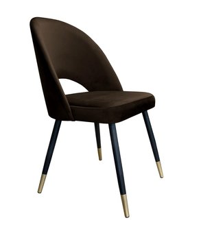 Krzesło ATOS Polo MG05, brązowo-czarne, 87x64x53 cm - Atos