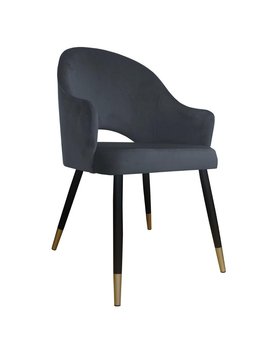 Krzesło ATOS Velvet BL14, szare, 87x44x65 cm - Atos