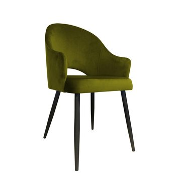 Krzesło ATOS VelvetBL75, oliwkowe, 87x44x65 cm - Atos