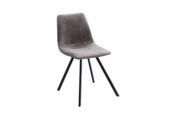 Krzesło bambusowe MADAM STOLTZ, czarne, 46x46x76 cm - Madam Stoltz