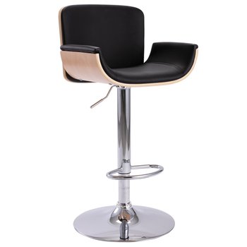 Krzesło Barowe Moderno, czarne, 51,5x49,5x(89-109) - Zakito Europe
