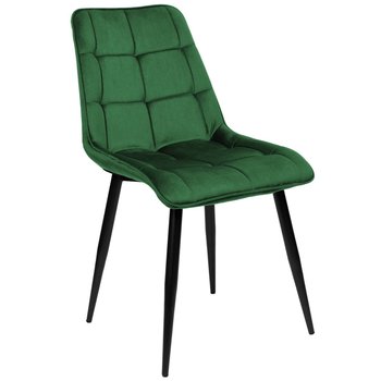Krzesło Begonia zielone welur do salonu do jadalni do kuchni BEGRYF - BEGRYF