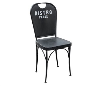 Krzesło BELLDECO Loft, czarne, 40,5x48x91,5 cm - Belldeco