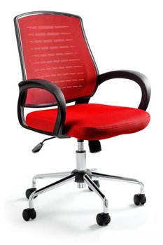 Krzesło biurowe, fotel, Award, czerwony - Unique