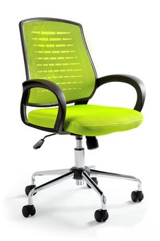 Krzesło biurowe, fotel,  Award, zielony - Unique