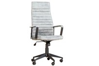 Krzesło biurowe INVICTA INTERIOR Lazio, szaro-czarne, 125x70x60 cm