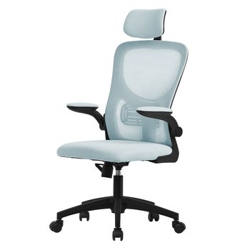 Krzesło biurowe Krzesło wykonawcze Ergonomiczne krzesło obrotowe Niebieskie krzesło do biurka Krzesło komputerowe - ML-DESIGN
