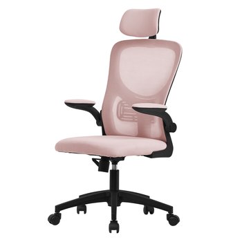 Krzesło biurowe Krzesło wykonawcze Ergonomiczne krzesło obrotowe Różowe krzesło do biurka Krzesło komputerowe - ML-DESIGN