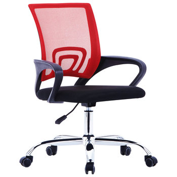 Krzesło biurowe vidaXL, czerwone, 95x61x47 cm - vidaXL