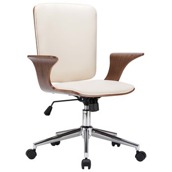 Krzesło biurowe VIDAXL, kremowe, 69x61x104 cm - vidaXL
