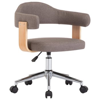 Krzesło biurowe VIDAXL, taupe, 49,5x51,5x115,5 cm - vidaXL