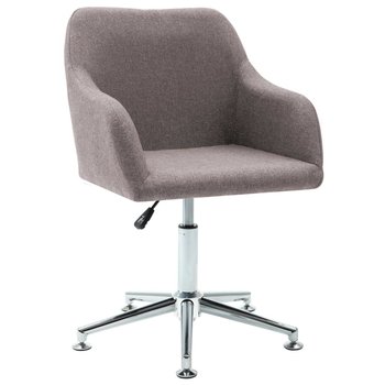 Krzesło biurowe VIDAXL, taupe, 55x53x92 cm - vidaXL