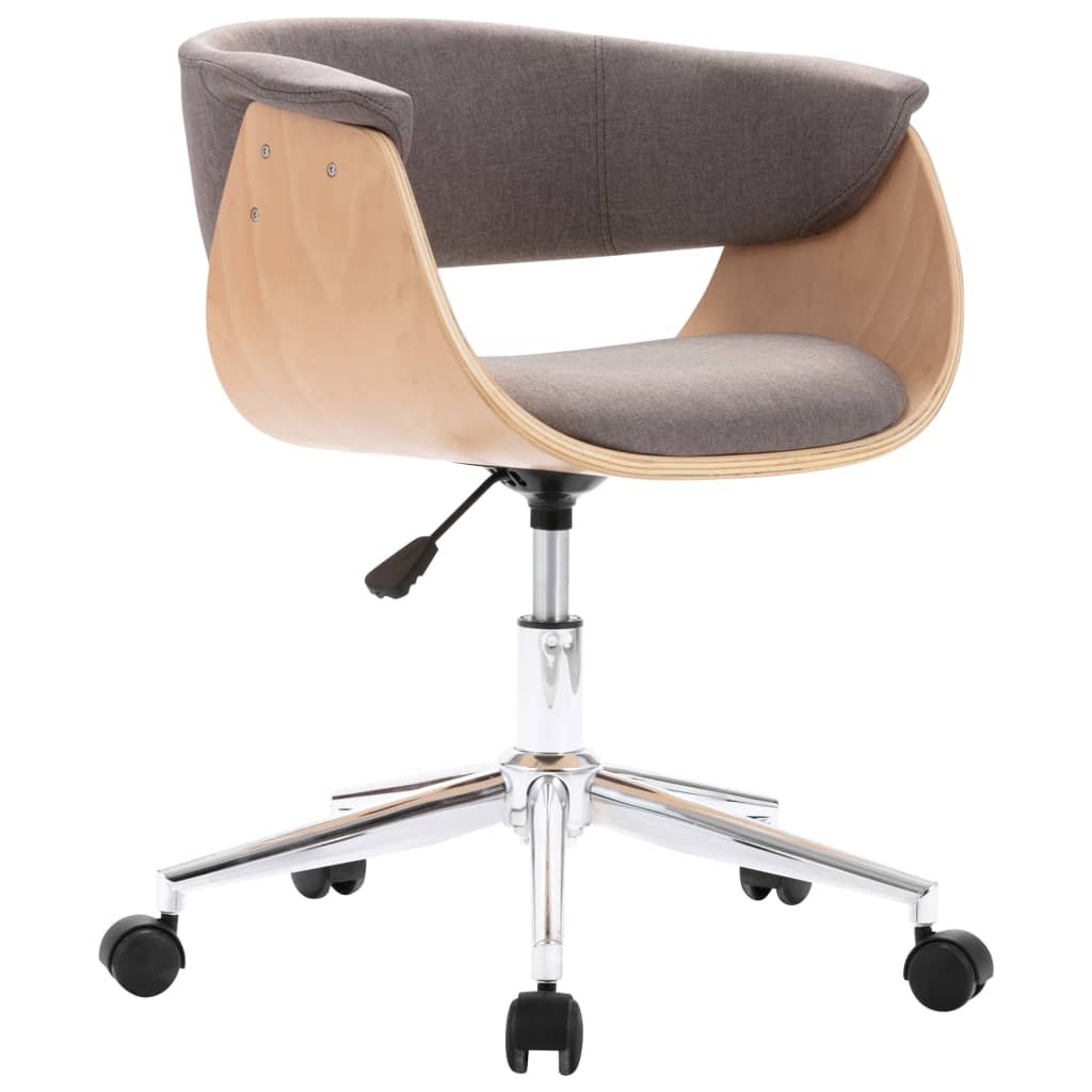 Krzesło biurowe VIDAXL, taupe, 59,5x58x74 cm