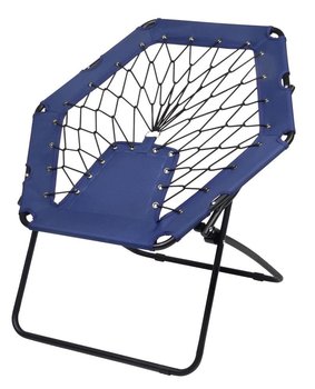 Krzesło bungee CHILL OUT, czarny, niebieski - UPOMINKARNIA