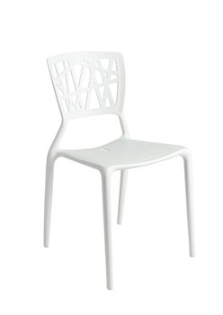 Krzesło D2 DESIGN Bush, białe, 41x42x84 cm - D2.DESIGN