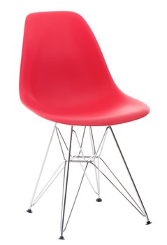 Krzesło D2 DESIGN P016 PP, czerwone, 80x46x54 cm - D2.DESIGN
